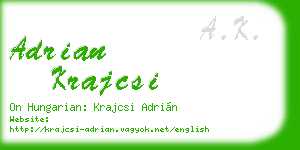 adrian krajcsi business card